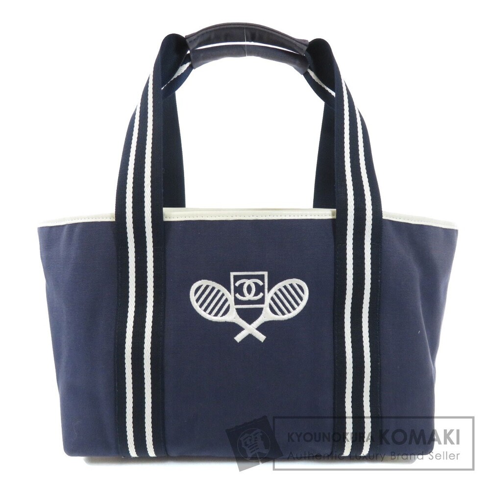 Chanel Tennis Motif Canvas Tote Bag